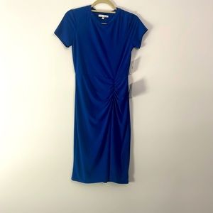 Blue short sleeve dress